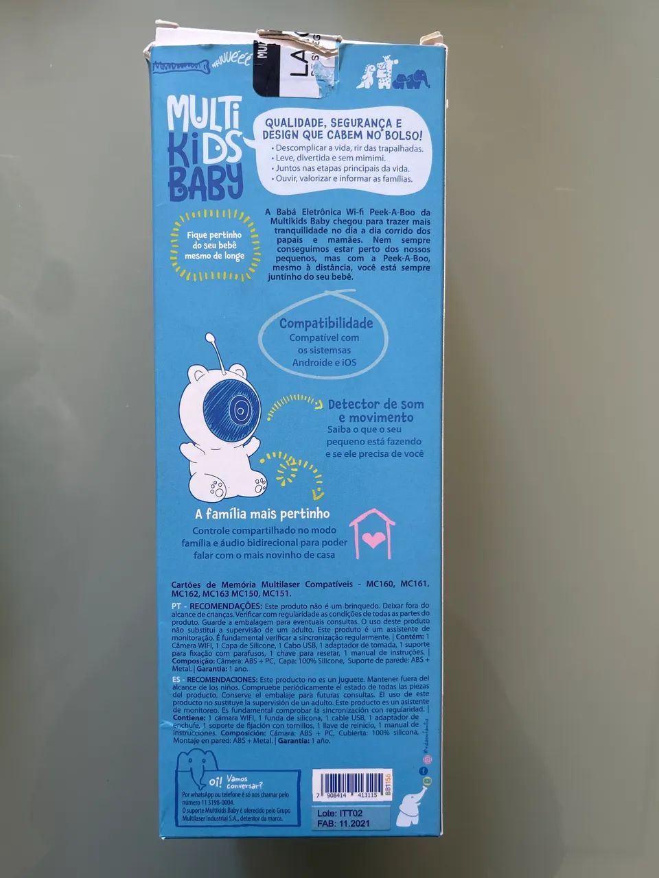 Baba eletronica wifi peek-a-boo multilaser - MULTIKIDS BABY - Foto 5