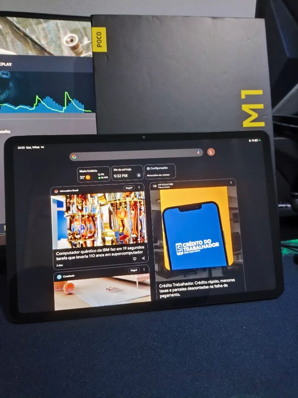 Poco pad M1 novo com nota fiscal - Foto 2