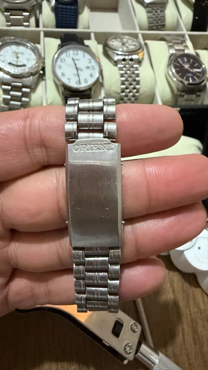 Relogio Orient 3 estrela champanhe/dourado - Foto 5