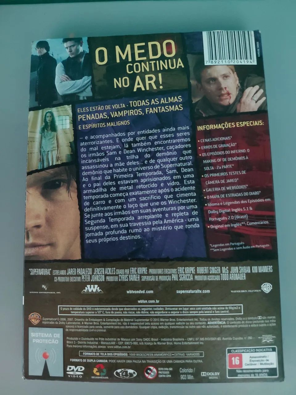 VENDO DVD Boxset Sobrenatural - 2ª Temporada | Original, Completo e em Ótimo Estado - Foto 2