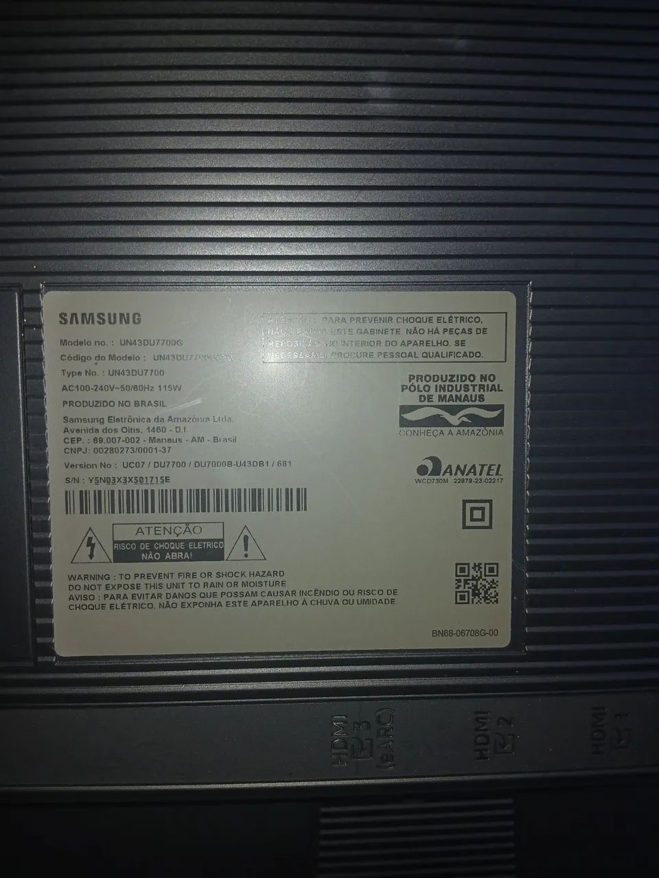 Tv samsung 43 polegadas (COM DEFEITO) - Foto 2