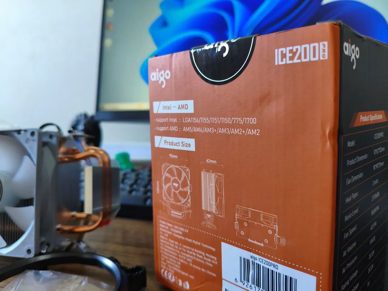 Cooler para Processador Aigo RGB Ice200 Pro AMD/Intel - Foto 4
