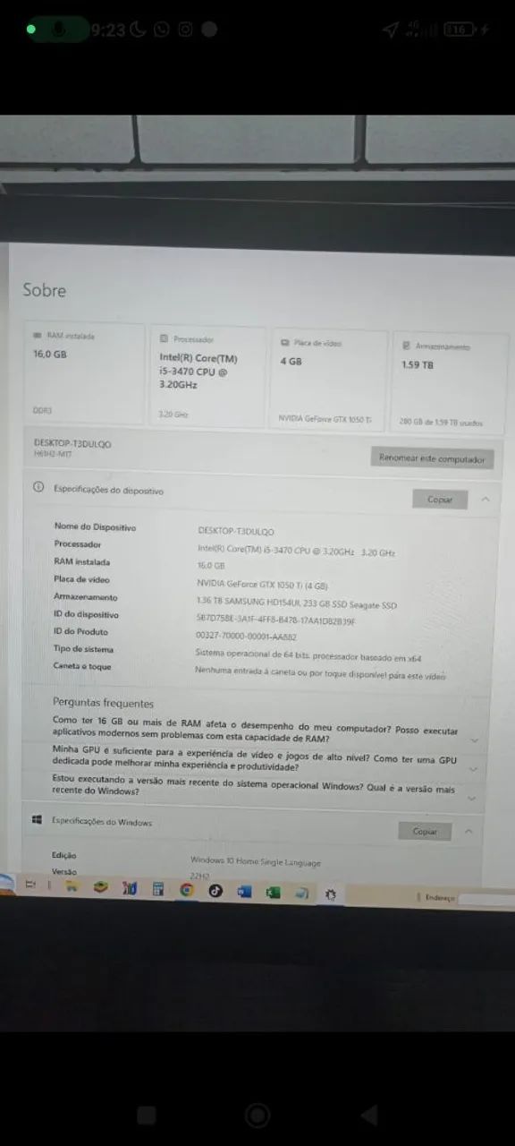 Pc gamer a venda!