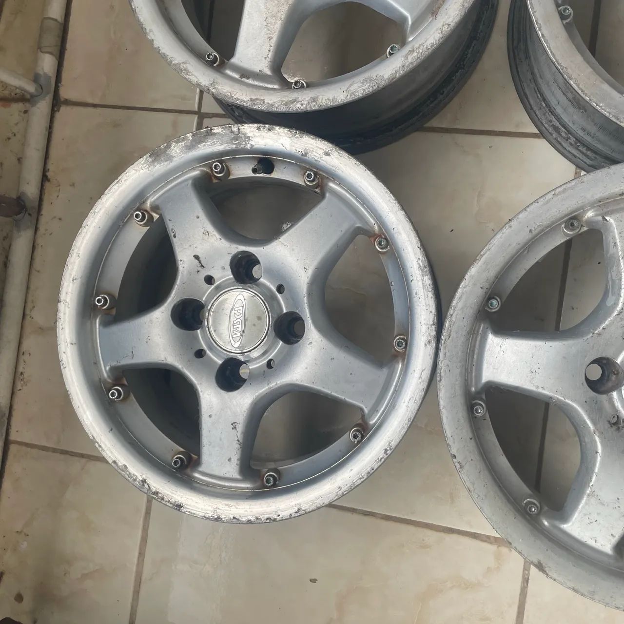 RODAS ARO 13 VASKA ALUMÍNIO RARIDADE MODELO TIPO ESTRELA 5 PONTAS ...