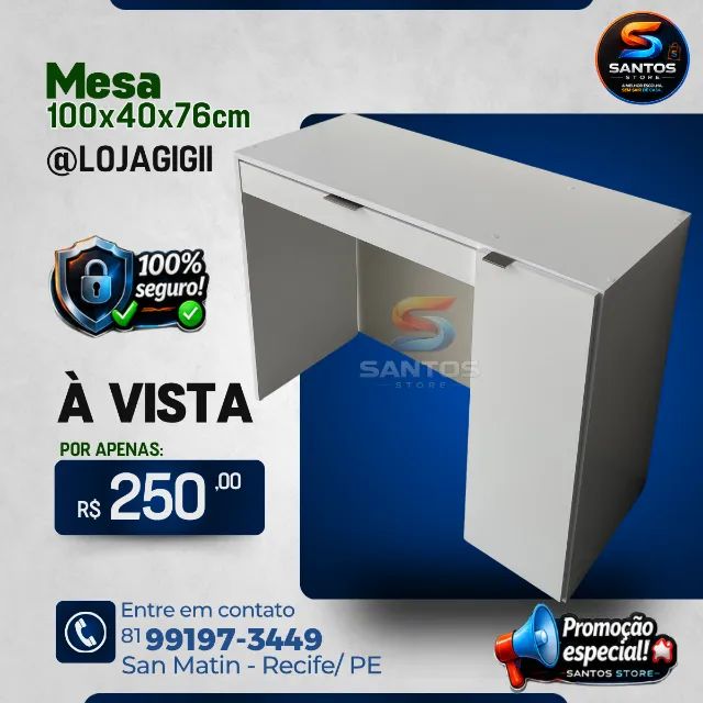 Mesa com Gavetão e Armário  - Foto 2