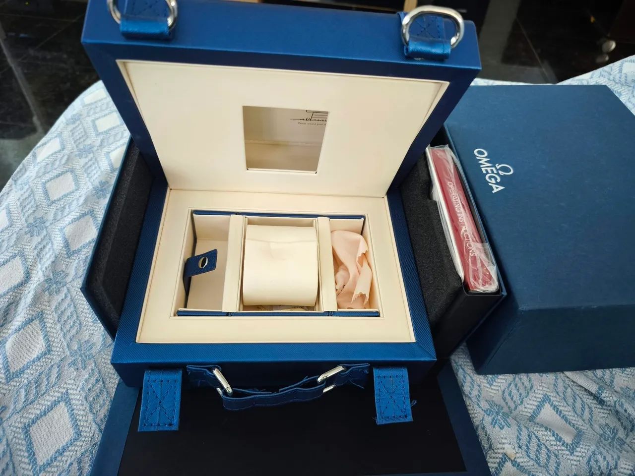 Omega Speedmaster Snoopy - Maleta luxo azul - Foto 4