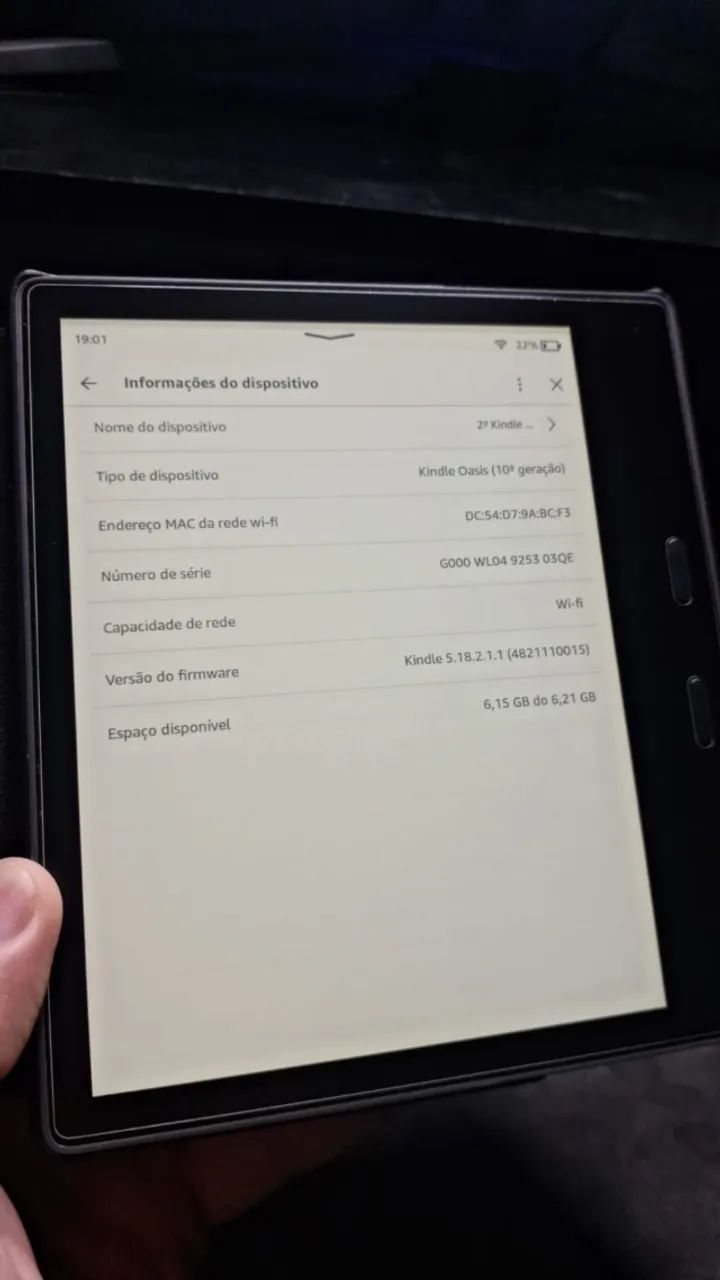 KINDLE OASIS 10ª geração - Foto 3