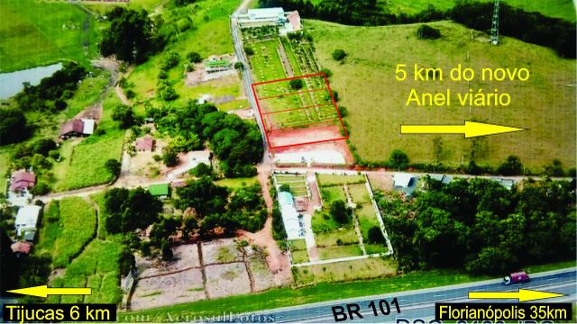 4 terrenos em Tijucas no Morretes
