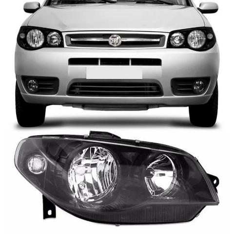 Farol Mascara Negra Fiat Palio / Strada / Siena / Weekend 2004 a 2011 lado direito - Foto 2