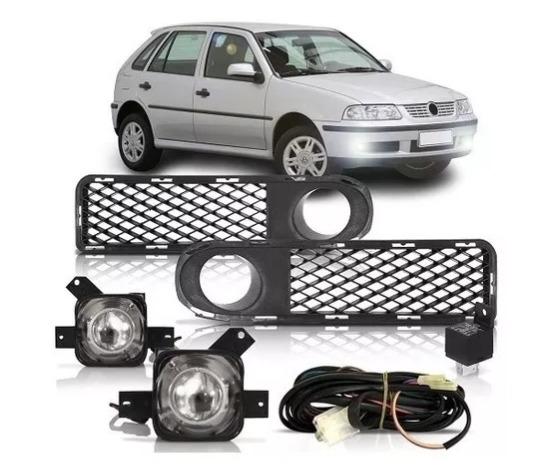 Kit Farois de Neblina c/ Molduras Decorativas Gol G3
