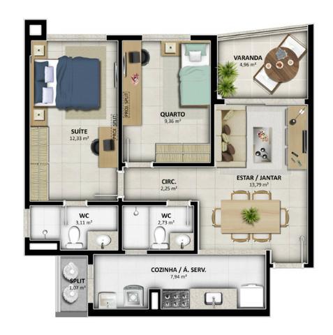 Lançamento Celi - Reserva Alameda - 2 e 3 Qtos c/ até 03 suites - Na Alameda das Árvores - Foto 17