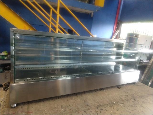 Vitrine refrigerada de sobrepor, para doces e bolos, Direto da fábrica - Foto 6