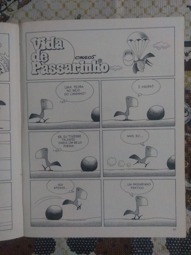 Quadrinhos. VIDA DE PASSARINHO, de Caulos, 1989 (livro)