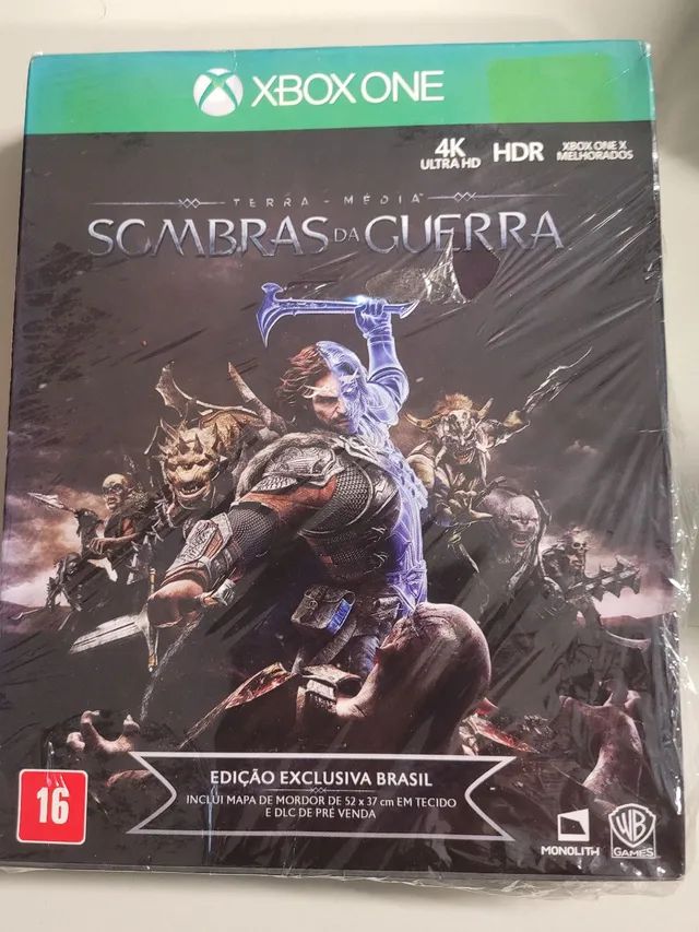 Jogo Xbox One Sombras Da Guerra Ed. Limitada + Mapa + Dlc