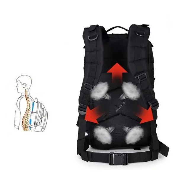 Mochila Tática Militar Assault 30l Profissional Preta Nova (aceito cartão +5%) - Foto 6