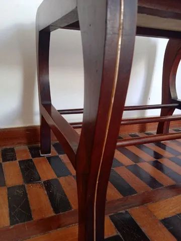 Mesinha de madeira com tampa de mármore - Foto 4