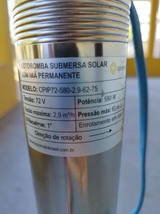 Bomba Submersível solar para Poço - Foto 2