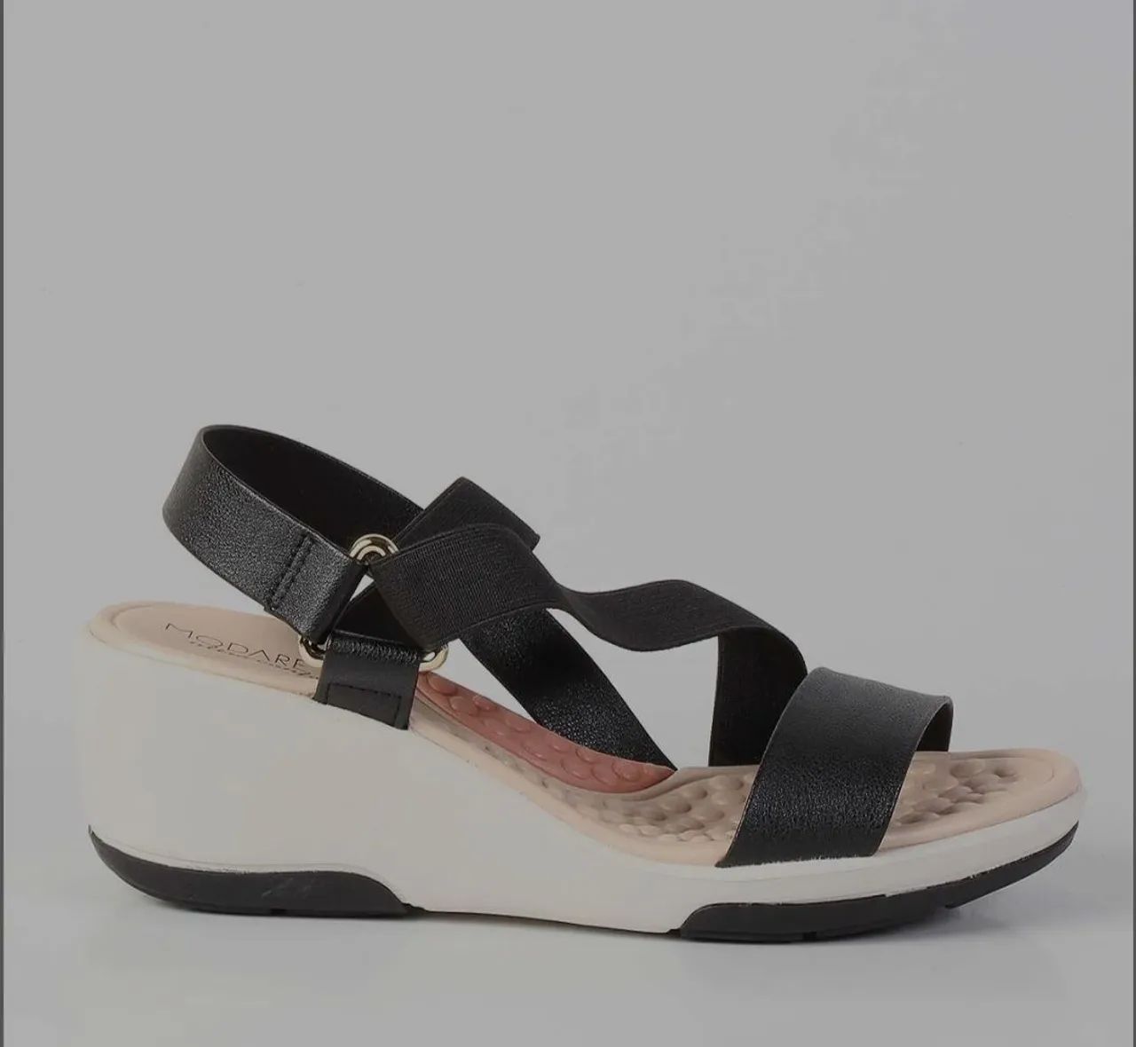 Vendo Sandália Anabela Modare. Elástico 36<br><br>Ortopédica Modare - Foto 4