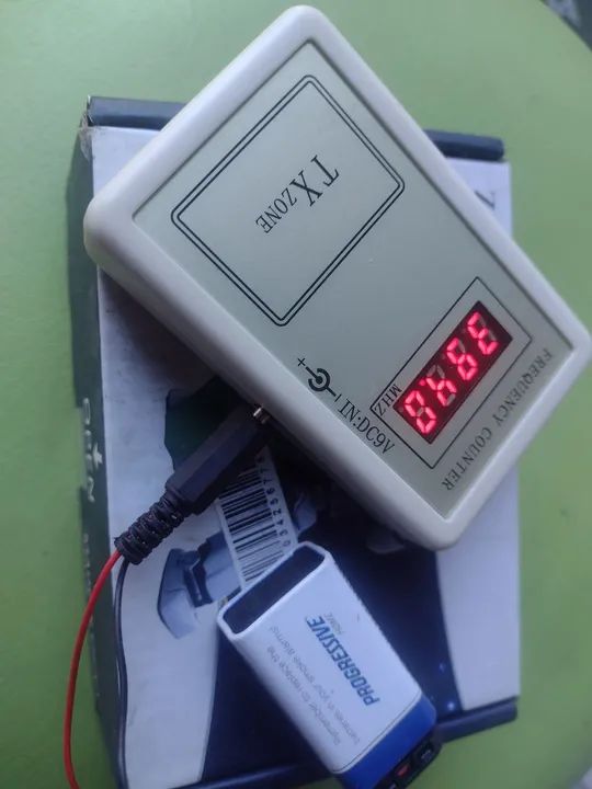 Frequencimetro para controle remoto de garagem 
