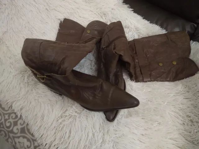 Bota modelo  Boho chic Marrom couro NR 37 - Foto 2