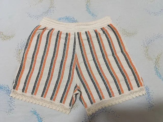 Short curto feminino listrado - Foto 2