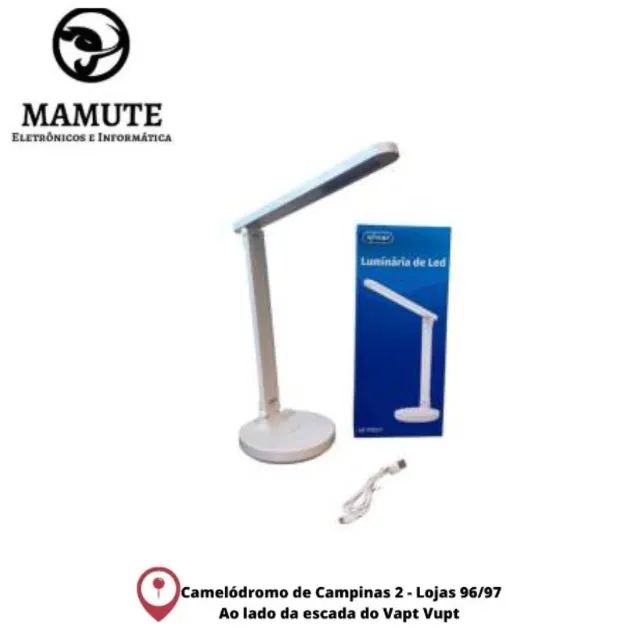 Luminária De Led Mesa Articulável Recarregável Decorativa 4w