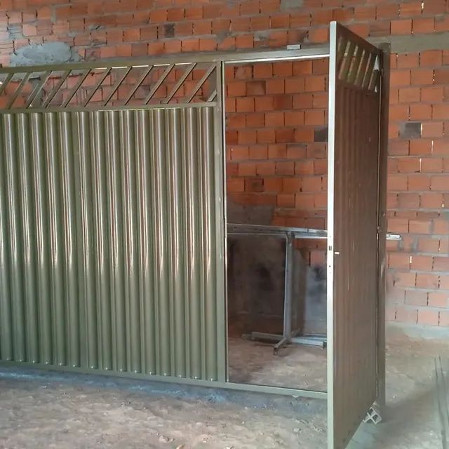 PORTÃO PARA GARAGEM MATERIAL GALVANIZADO METALÚRGICA JG  - Foto 5