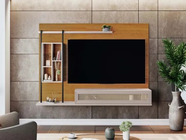 Painel Suspenso Compacto P/TVs Até 60 Polegadas Lançamento. Produtos Direto da Fábrica!