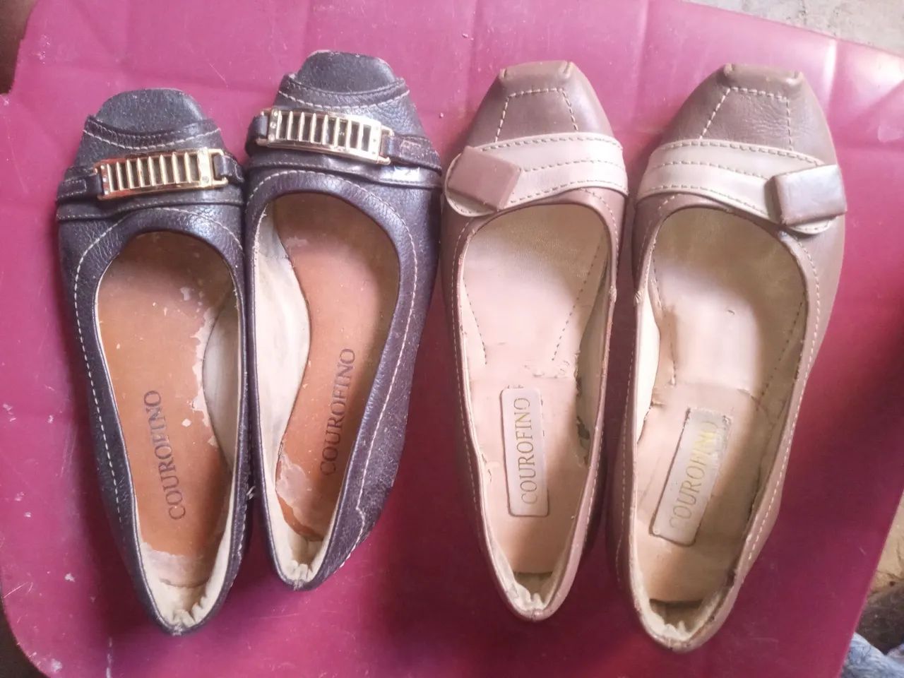 Vendo 2 sapatos Couro Fino 