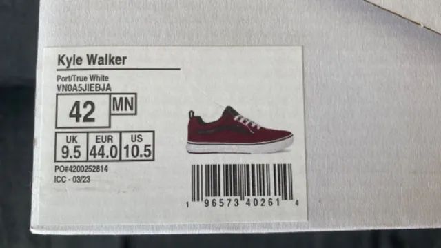Tênis Vans Kyle Walker Vinho 42 Edição limitada - Foto 2