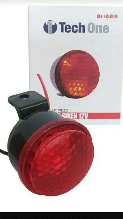 Sirene 12 e 24V LED para carro - Tech One aceito cartão! - Foto 6