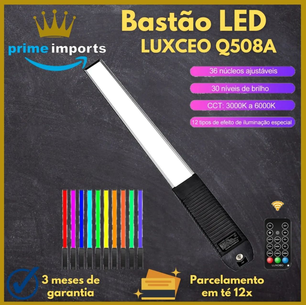 Bastão LED Luxceo Q508a