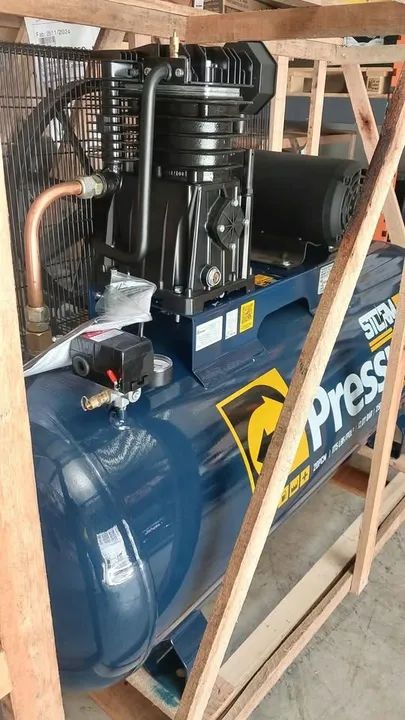 Compressor de ar 250L 20Pcm 175Lbs Trifásico 5Hp Storm 600 - Pressure (Loja) - Foto 4