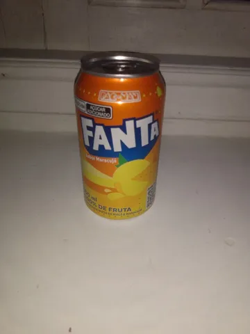 Lata Fanta Maracujá Modelo PAC Man 2024 vazia higienizada<br><br>