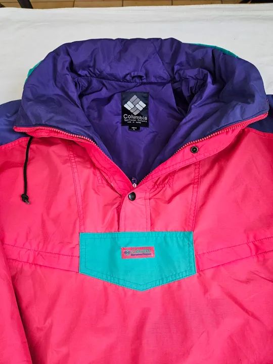 Jaqueta Columbia Vintage Anos 90 tam.GG corta vento impermeavel n é the north face nike - Foto 3
