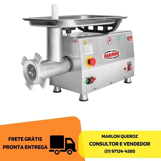 Moedor de Carne Boca 22 Inox Bermar