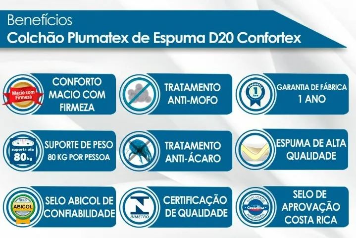 Chame para agendar sua entrega! Mod Colchão Solteiro D20 88 COD 283  - Foto 3