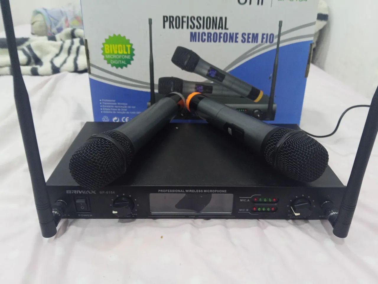 Microfone Sem Fio b tô briwax Ideal para Palestras e Eventos - Foto 4
