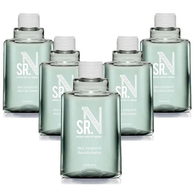 Kit 5 Refil Deo Corporal Sr N Natura Masculino 100ml Natura