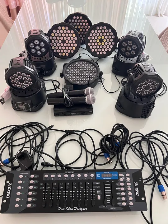 Mesa de Som DMX 512 Show Designer 192 Canais - Iluminação