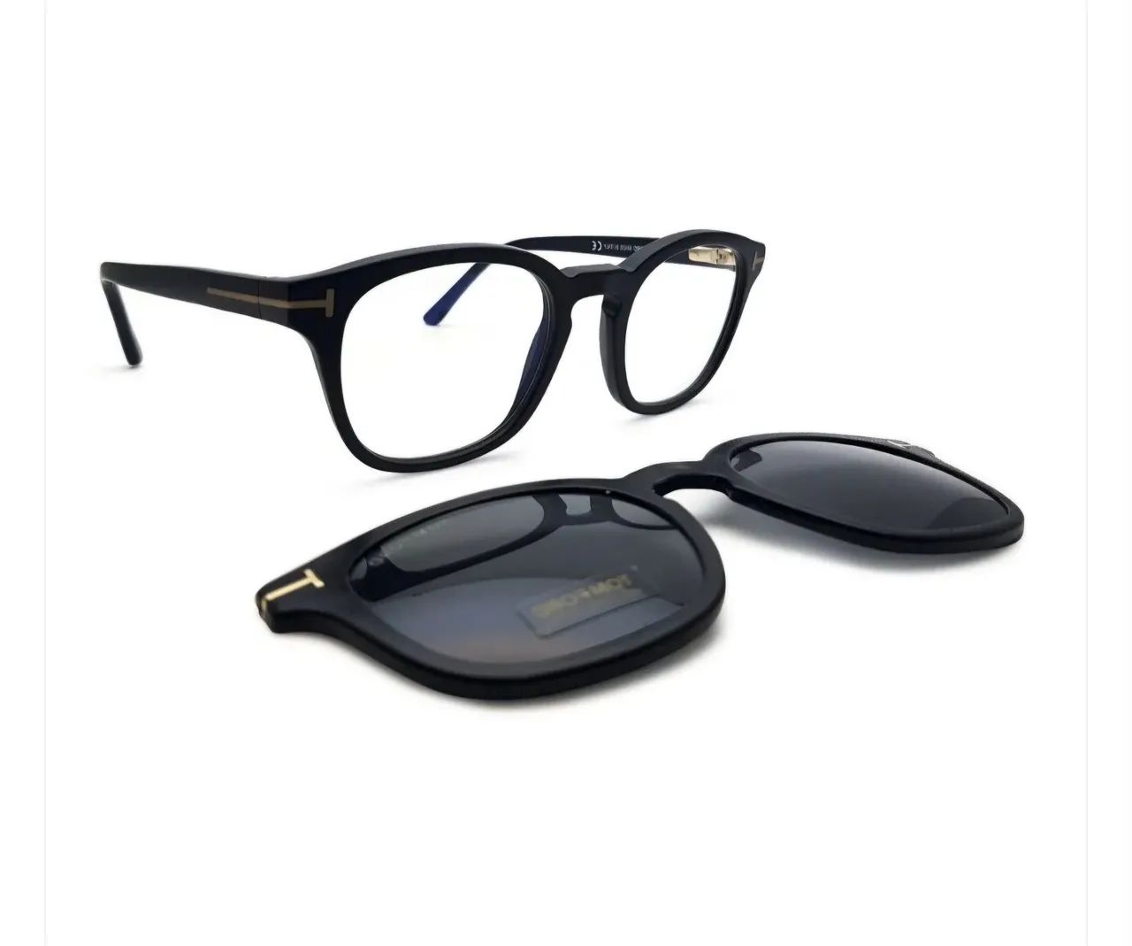 Oculos Tom Ford Clip On Preto 