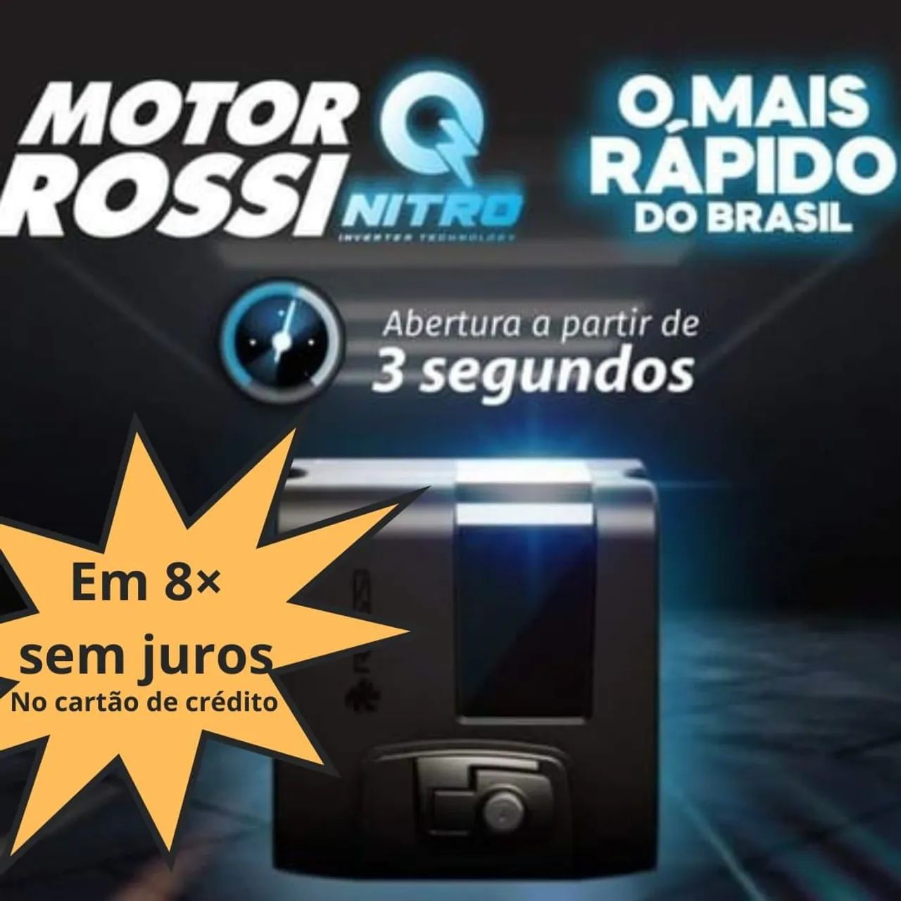 'PORTÃO AUTOMÁTICO ULTRA RÁPIDO; Dz ATTO NITRO 400kg'