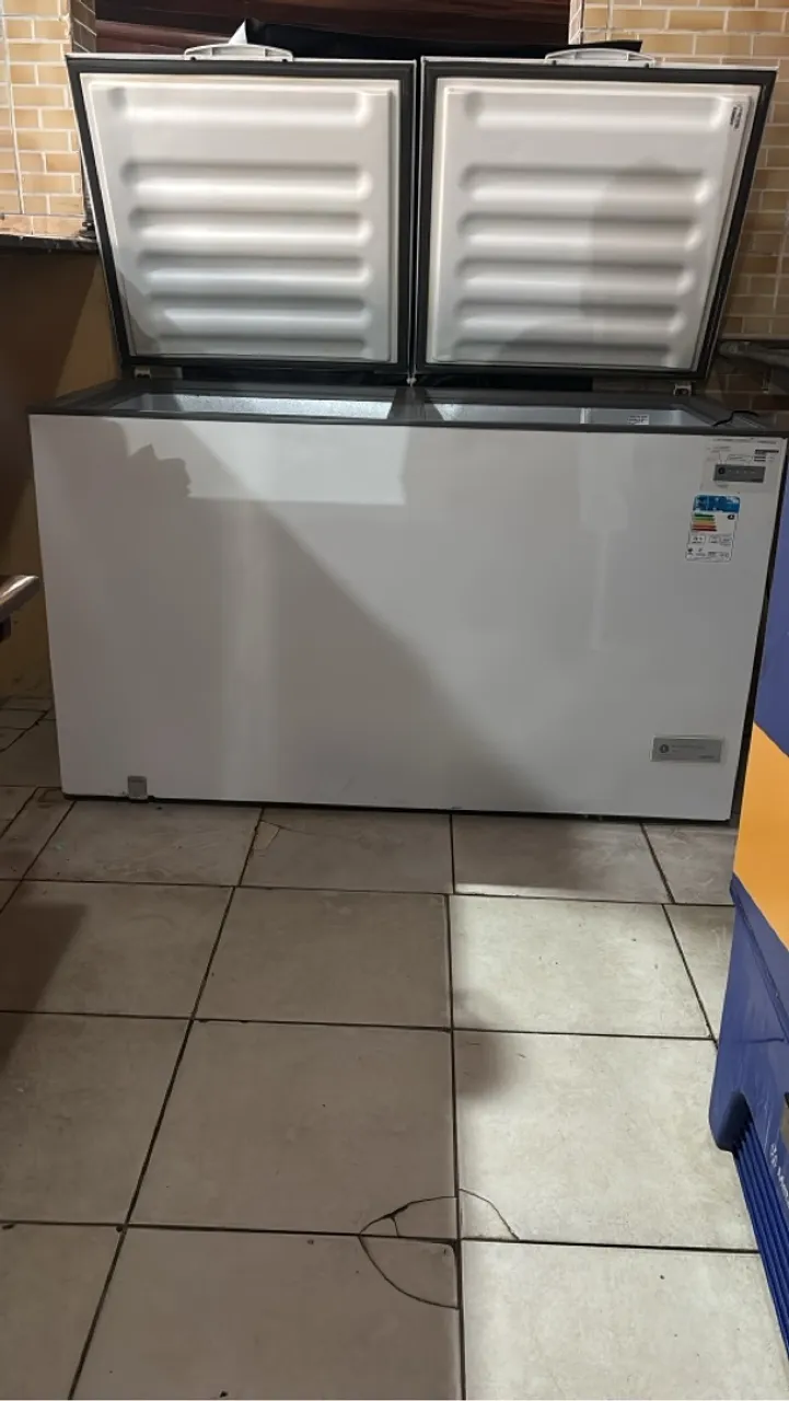 Vendo freezer e churrasqueira