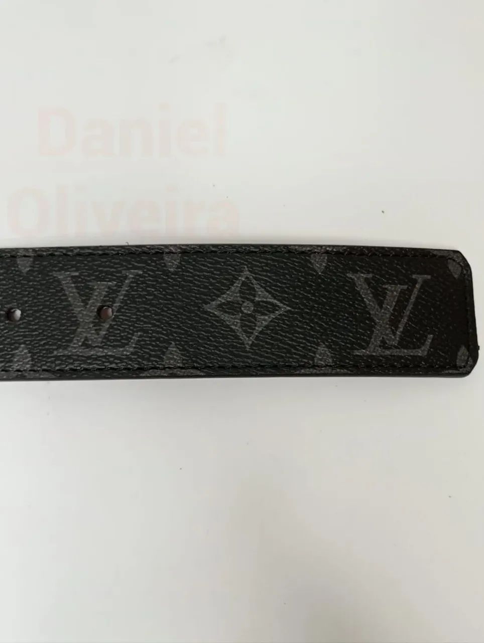 Cinto de couro Louis Vuitton Trevor 4cm  - Foto 3
