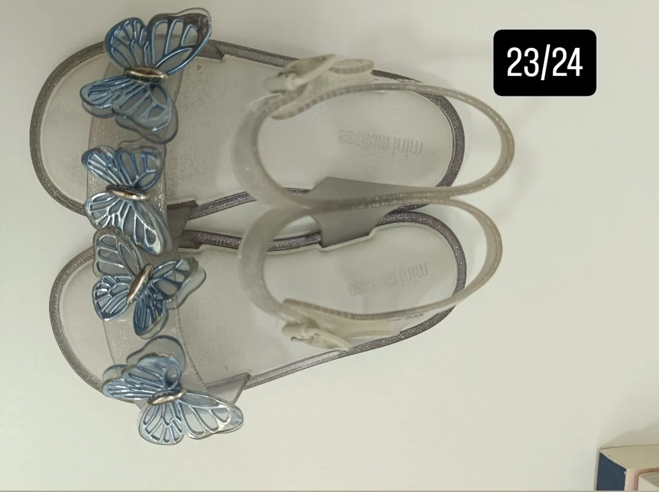 Sandália Mini Melissa Butterfly tamanho 23/24