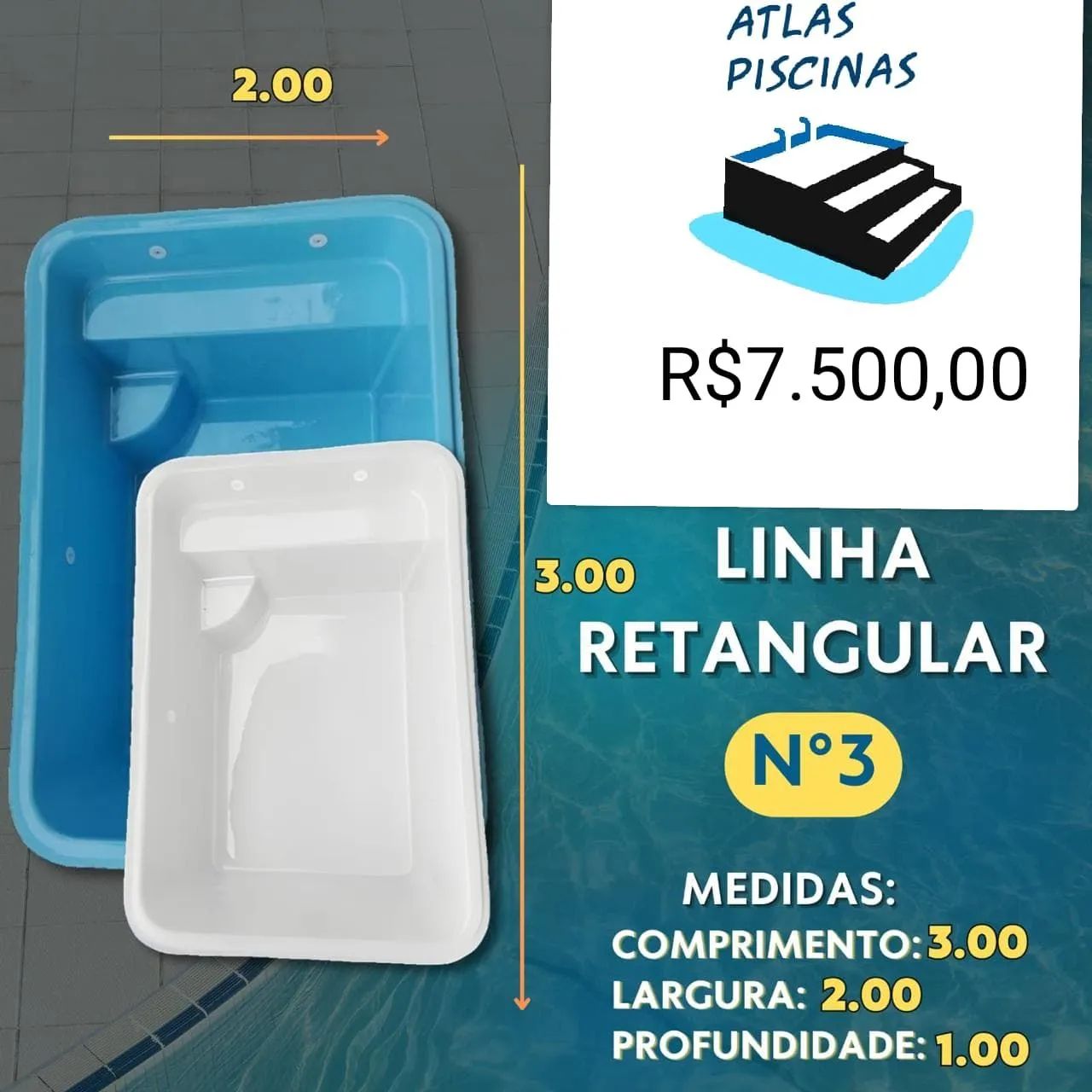 Atlas piscinas direito da fábrica  - Foto 2