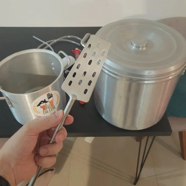 Kit cervejeiro - Panela 20L + Colher Inox + Cooler Serpentina + Isopor 100L + Panela 8,3L - Foto 4