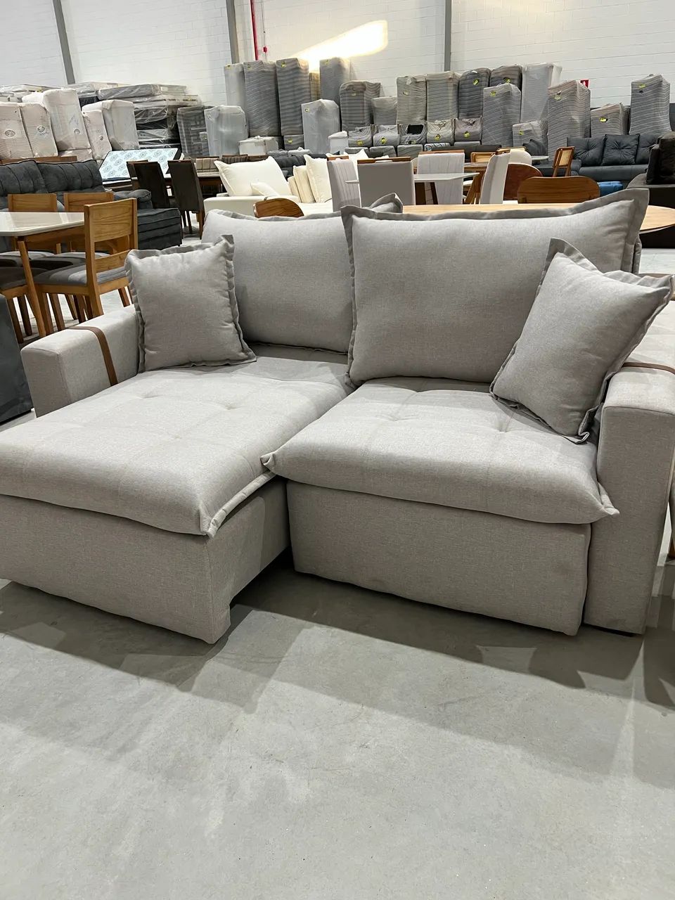 Sofá Slim Pillow Top Molas Ensacadas ENTREGA 