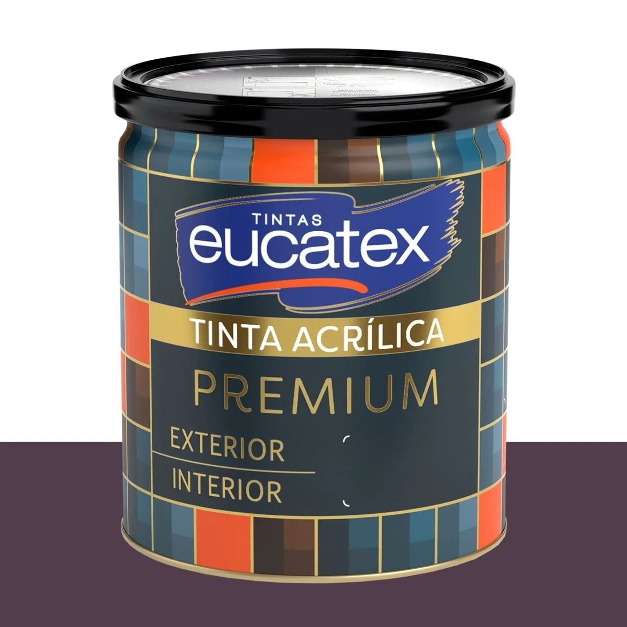 Tinta Acrílica Acetinada Eucatex Jambolão 800 ml
