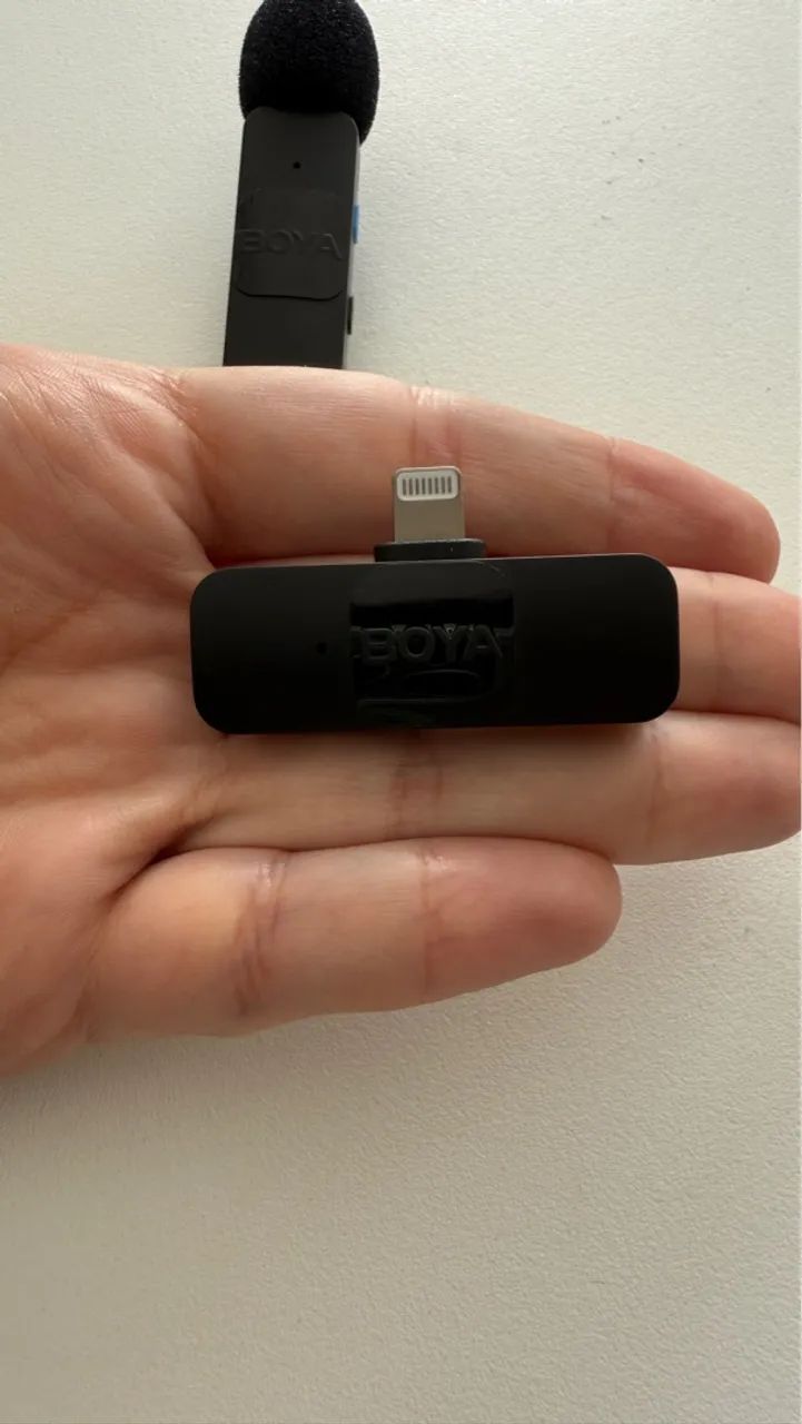 Microfone Lapela Boya para IPhone e IPad - Pacote Duplo - Foto 3